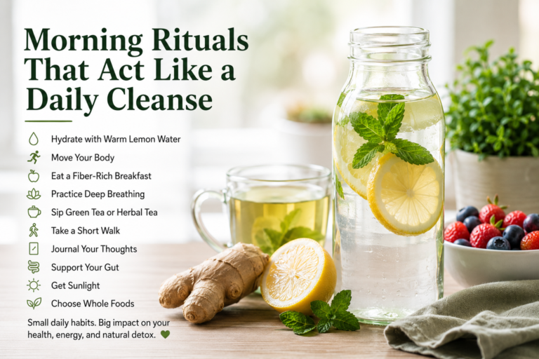 morning rituals for daily cleanse